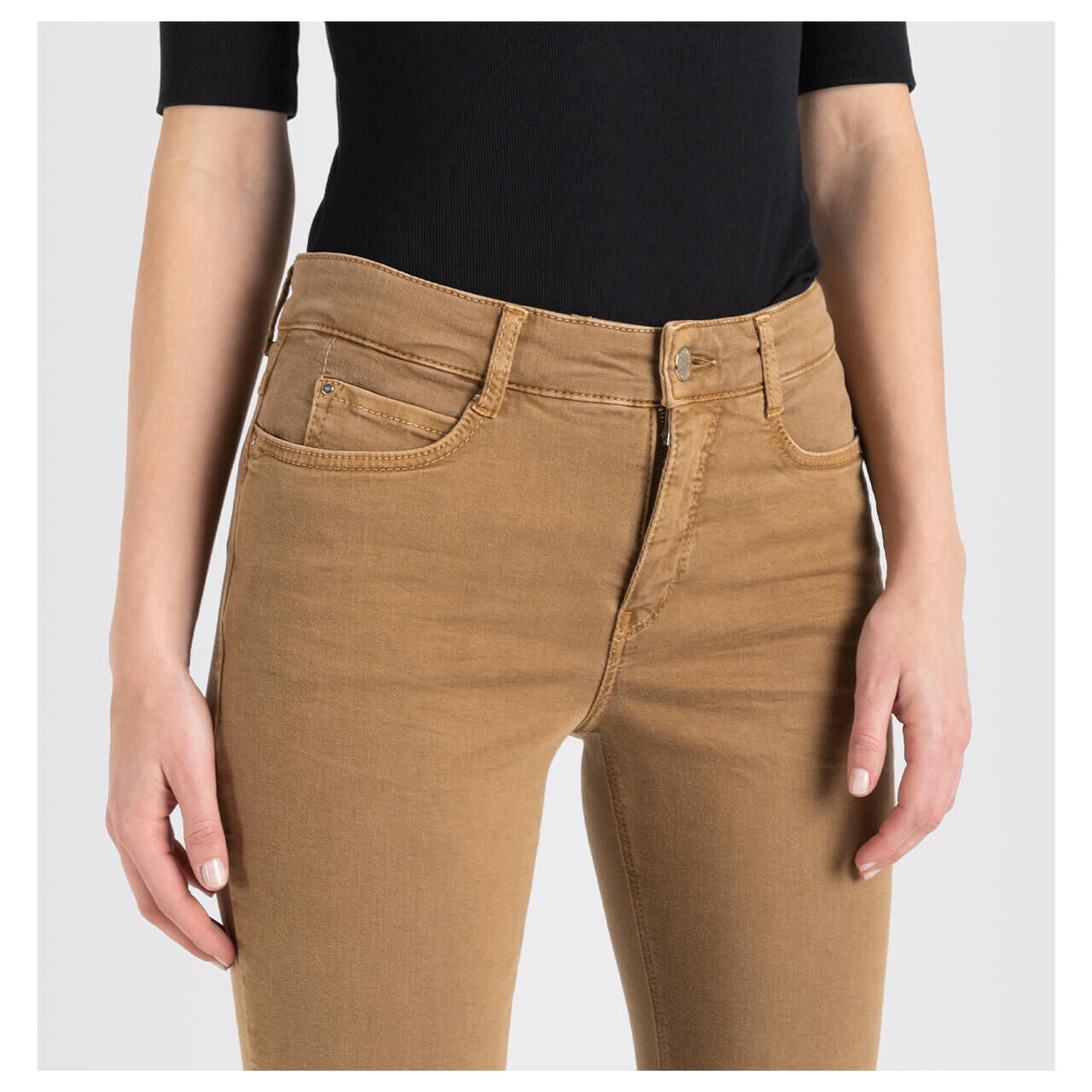 MAC MELANIE Jeans - Toffee Amber Brown - 5040-00-0389-255W von MAC