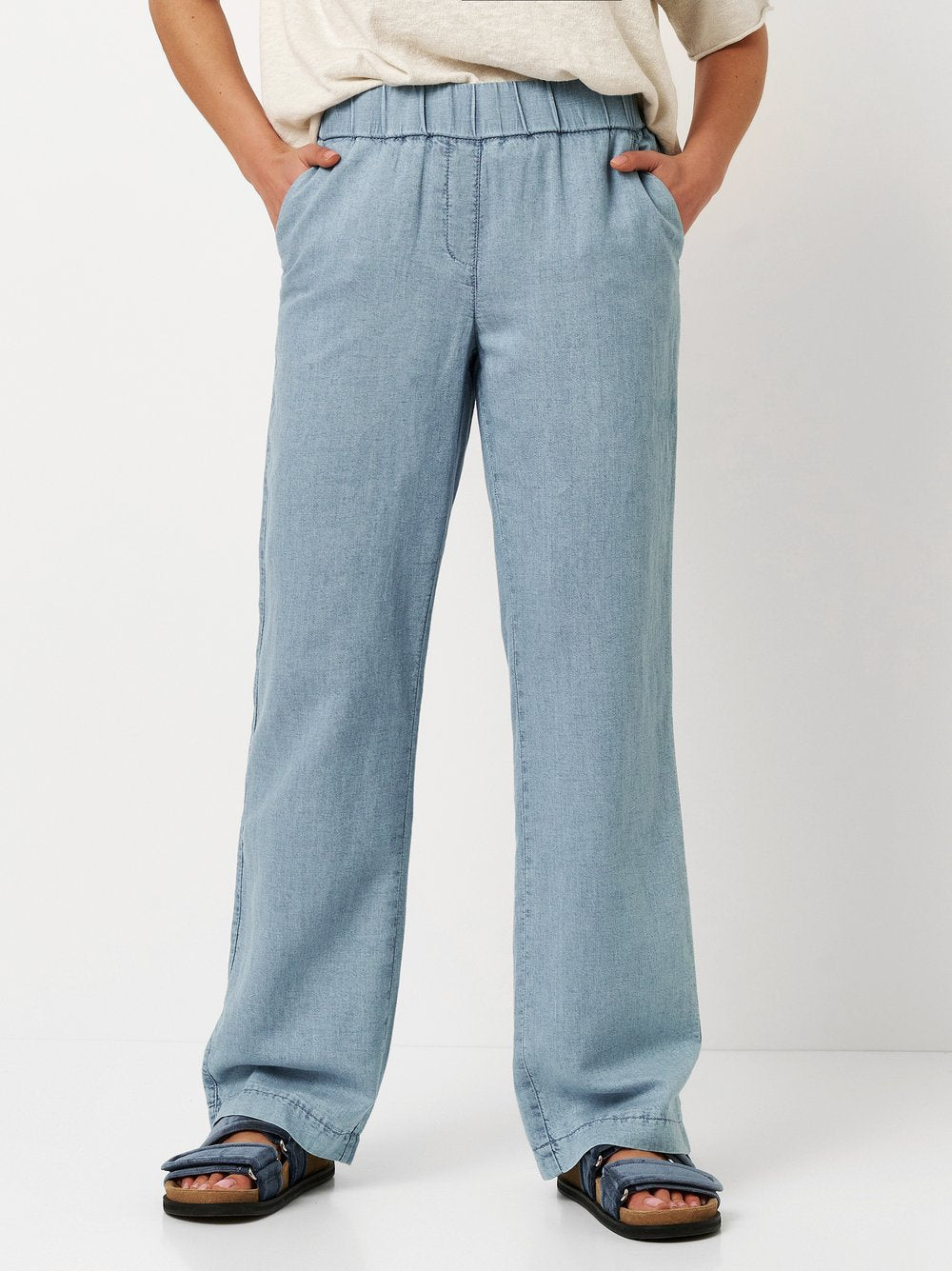 TONI PIA Wide Leg Jeans - Misty Lagoon Blue - 1-1818-33-71023.053