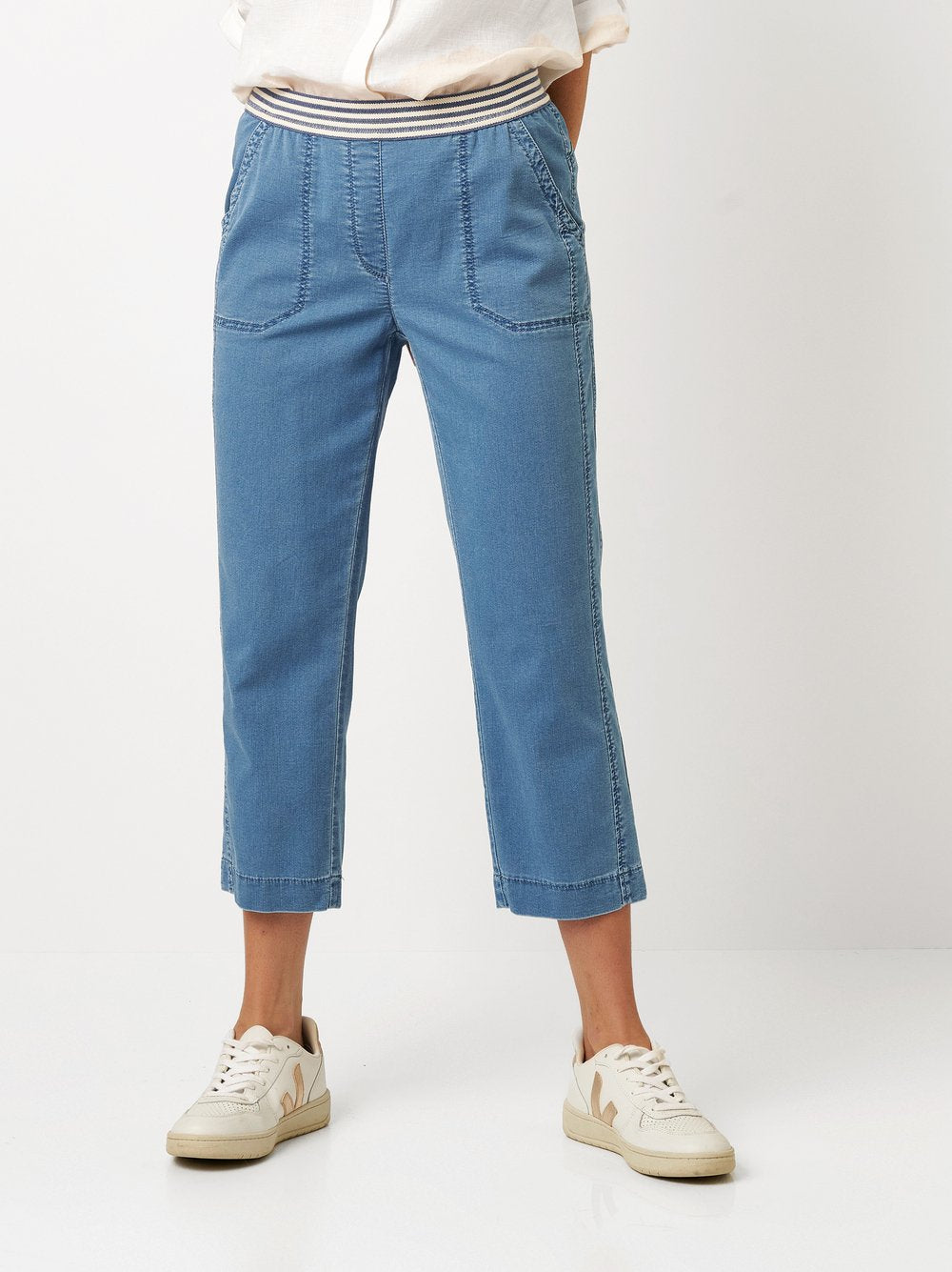 TONI SUE Jogpants 3/4 - Harbor Mist Blue - 1-1805-8-21021.053