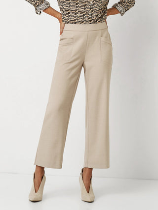 TONI SUE WIDE CHIC 7/8 Stoffhose - Moonmilk Sand - 1-1805-75-41004.070