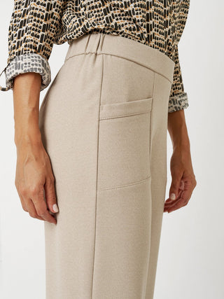 TONI SUE WIDE CHIC 7/8 Stoffhose - Moonmilk Sand - 1-1805-75-41004.070