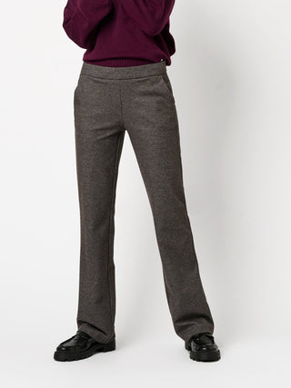 TONI Jenny Wide Leg - Charcoal Tweed Grey - 1-1213-61-68009.086