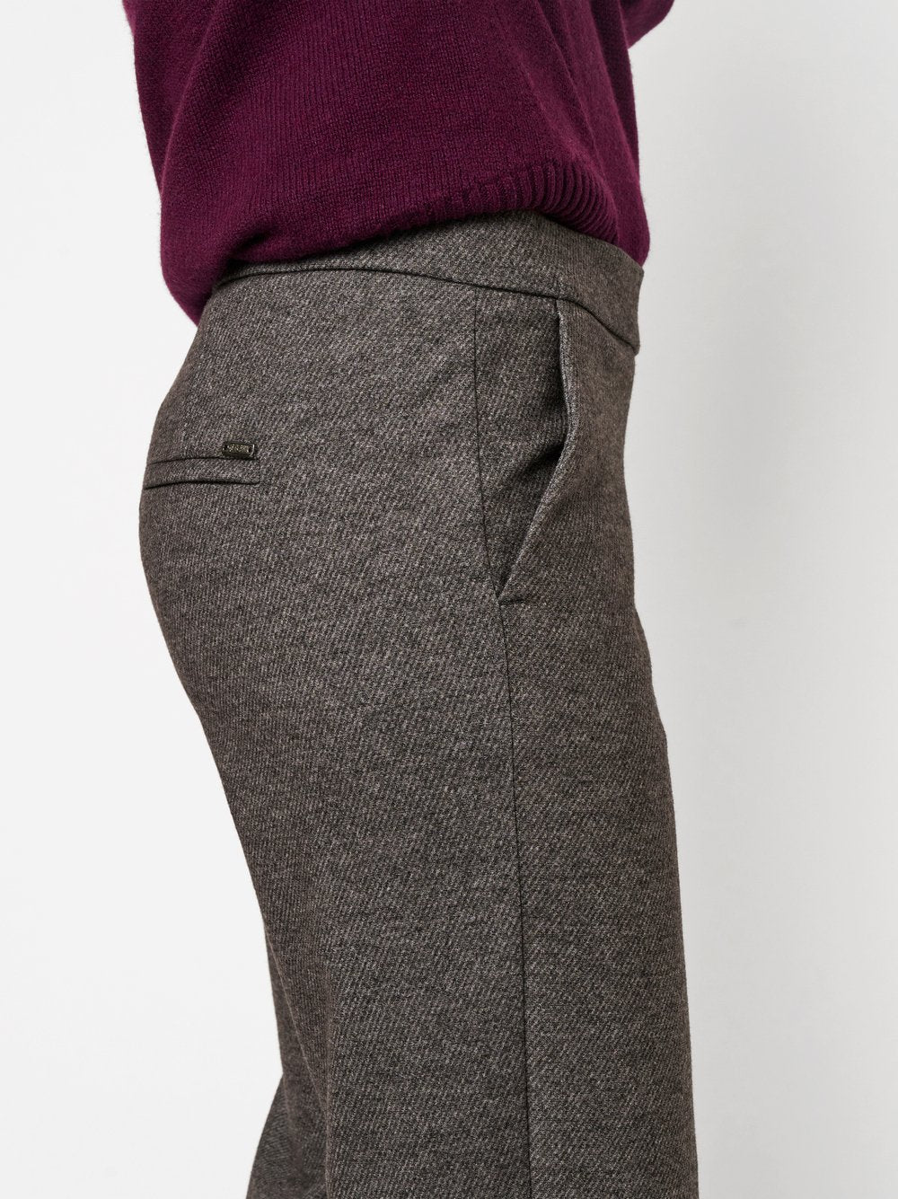 TONI Jenny Wide Leg - Charcoal Tweed Grey - 1-1213-61-68009.086 von Toni