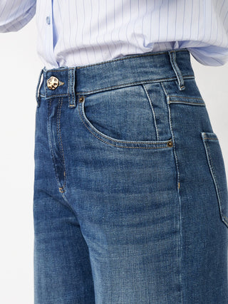 TONI LIV Barrel 7/8 Jeans - Harbor Denim Blue - 1-1125-4-12016.554