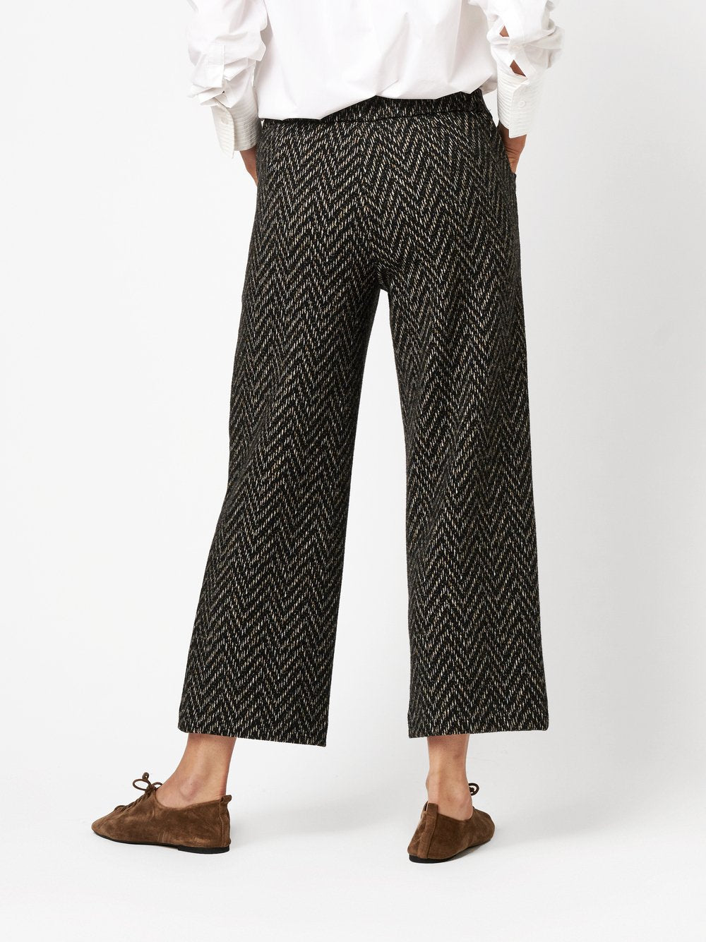 TONI SUE WIDE CHIC 7/8 - Herringbone Mocha Black - 1-1805-75-67094.751 von Toni