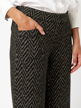 TONI SUE WIDE CHIC 7/8 - Herringbone Mocha Black - 1-1805-75-67094.751