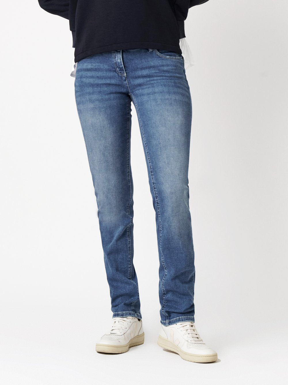 TONI PERFECT SHAPE Slim-Jeans - Ocean Mist Wash - 1-1106-65-12042.534
