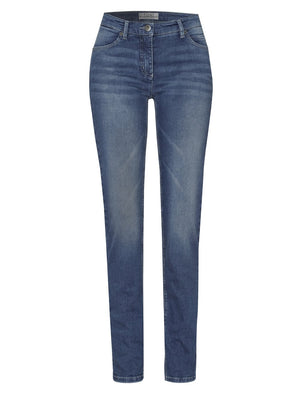 TONI PERFECT SHAPE Slim-Jeans - Ocean Mist Wash - 1-1106-65-12042.534