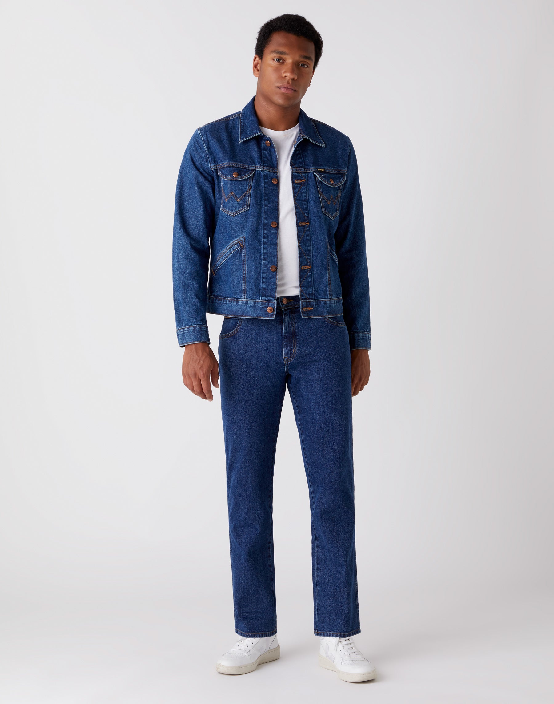 WRANGLER Texas ride on jeans - Indigo Meadow Wash - W121U5225 von Wrangler