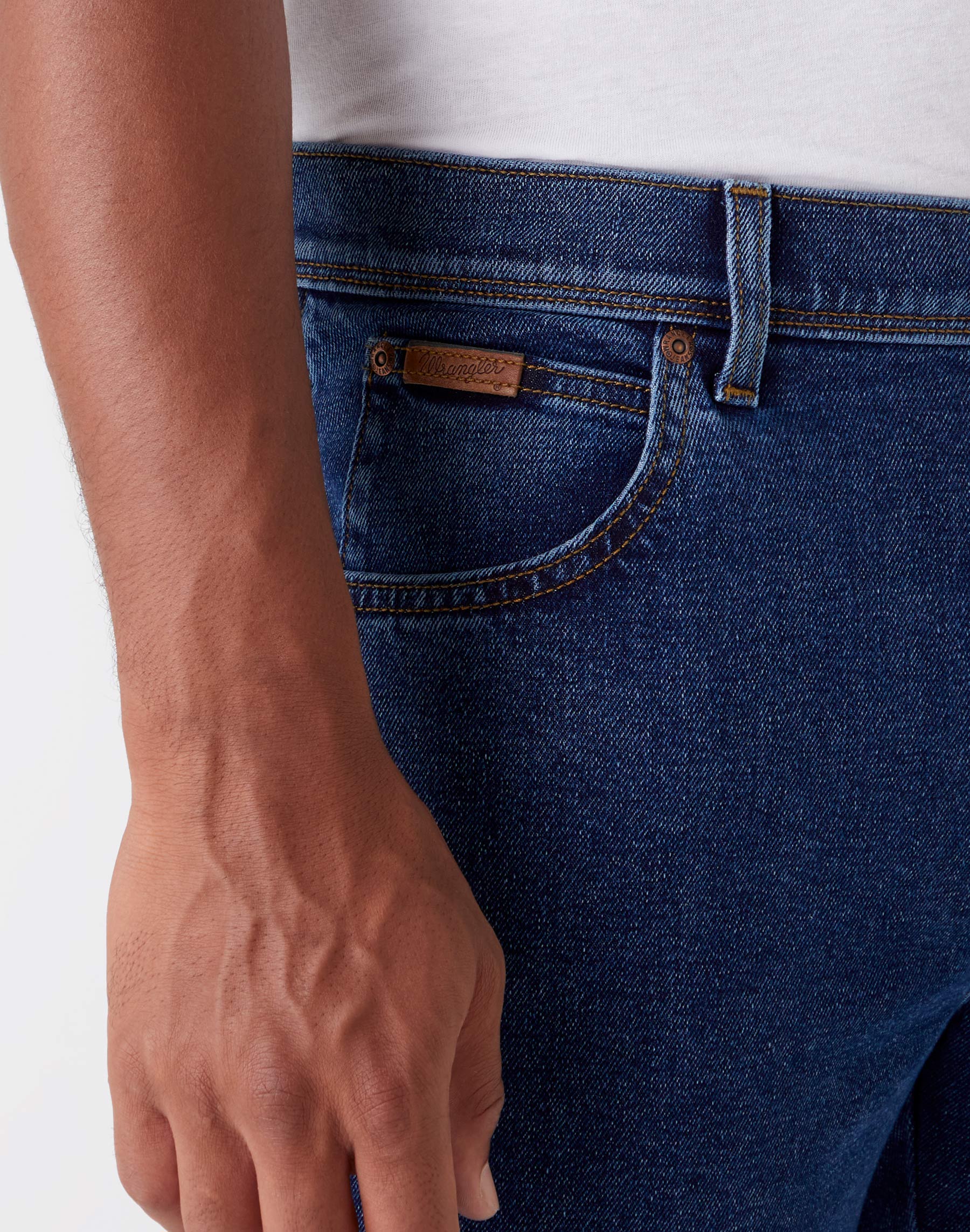 WRANGLER Texas ride on jeans - Indigo Meadow Wash - W121U5225 von Wrangler