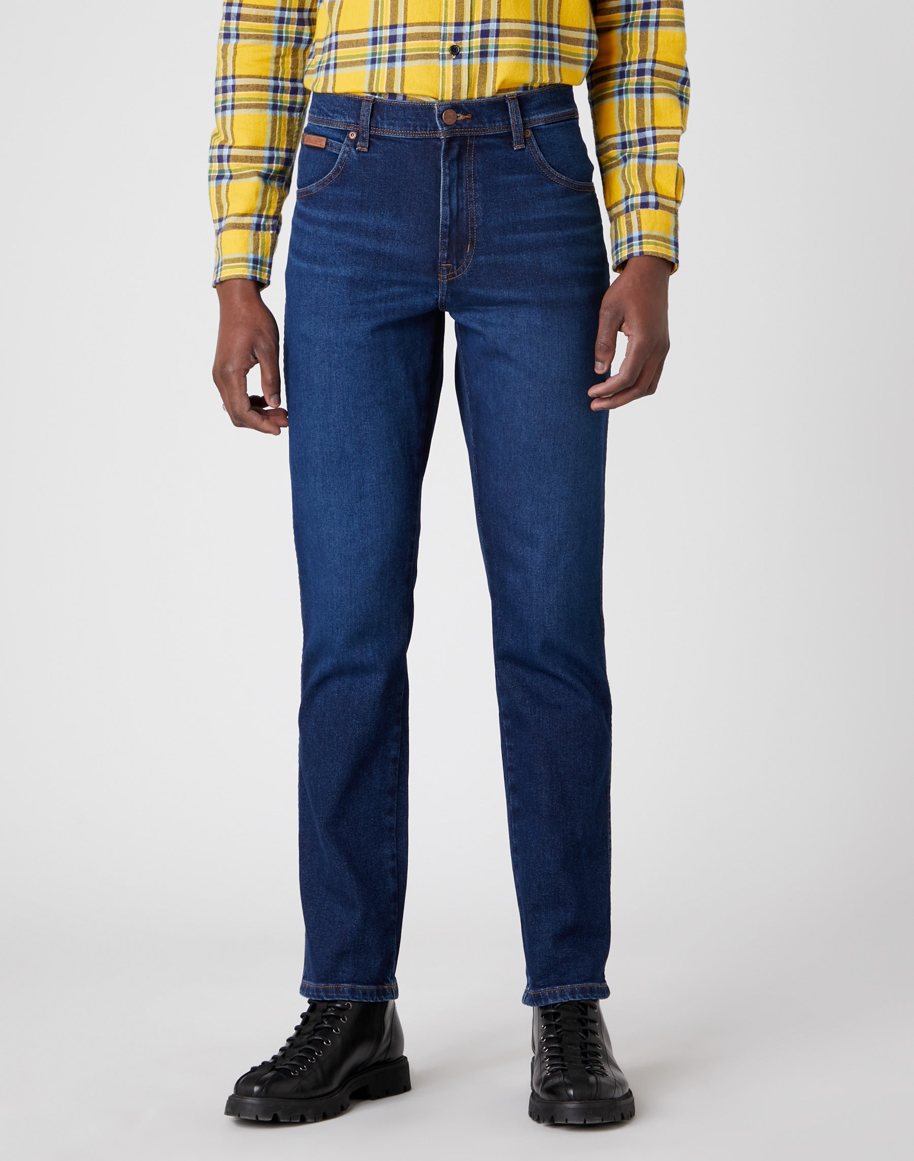 WRANGLER Texas Slim straight shot - Midnight Indigo Wash - W12SU5229