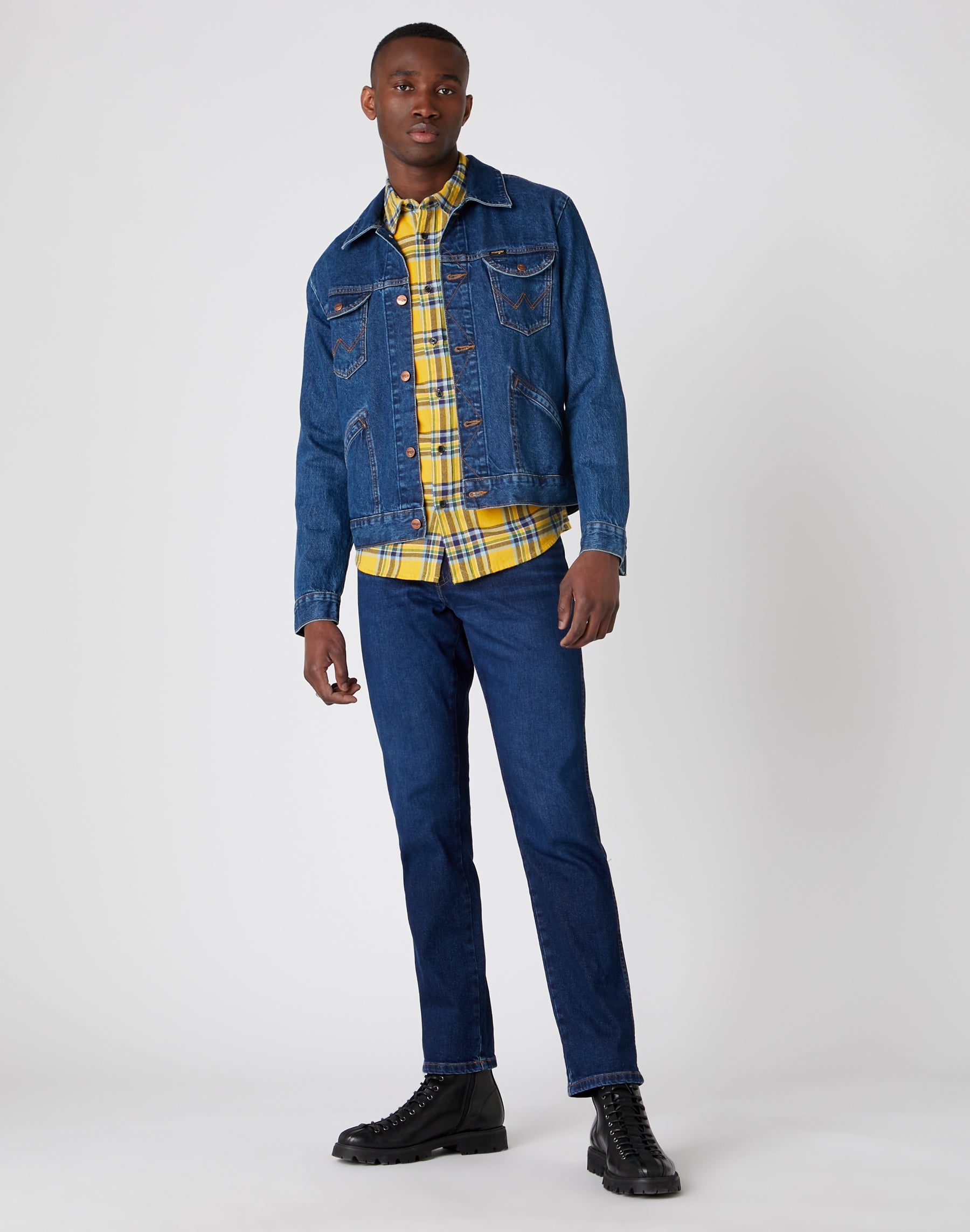 WRANGLER Texas Slim straight shot - Midnight Indigo Wash - W12SU5229 von Wrangler