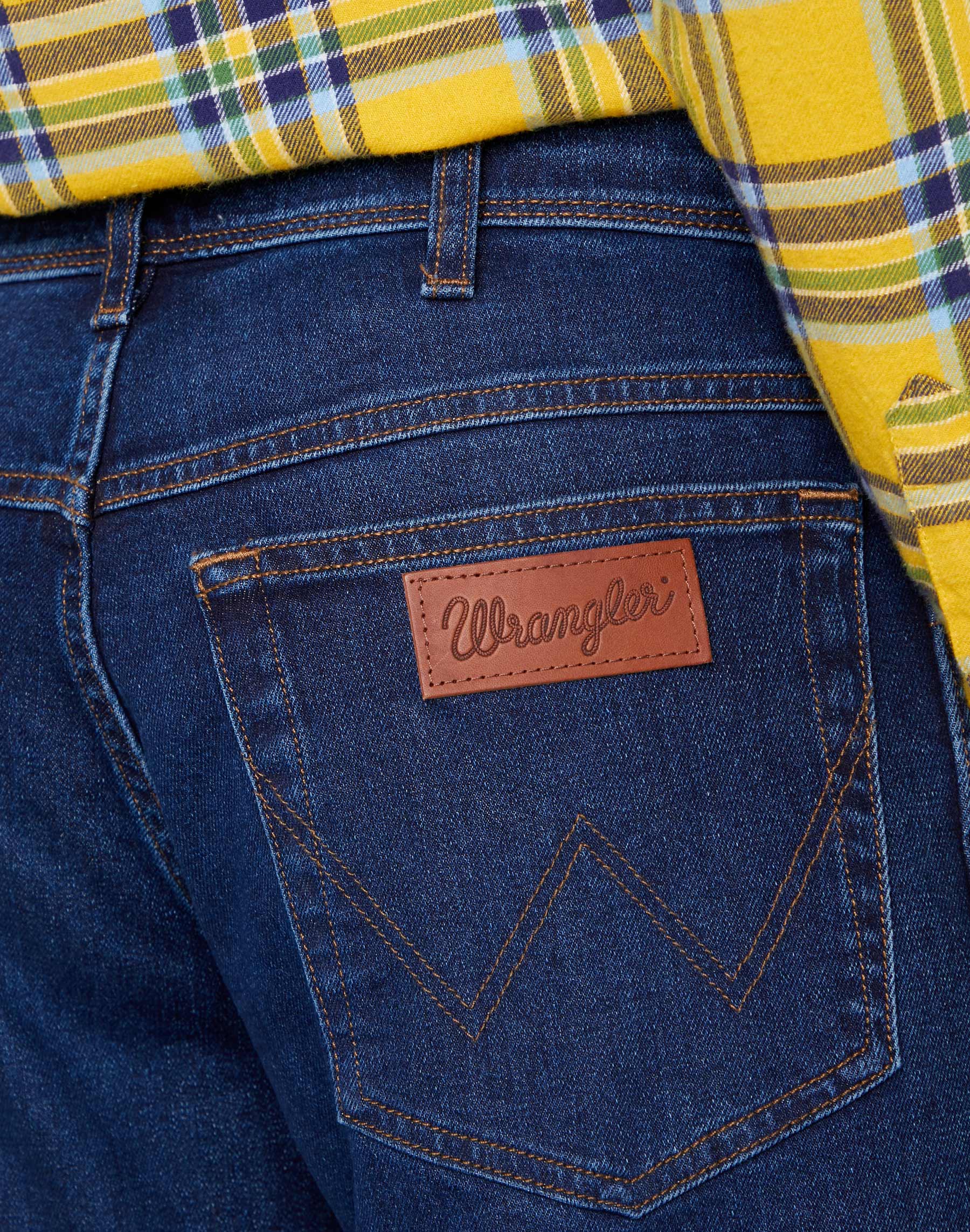 WRANGLER Texas Slim straight shot - Midnight Indigo Wash - W12SU5229 von Wrangler