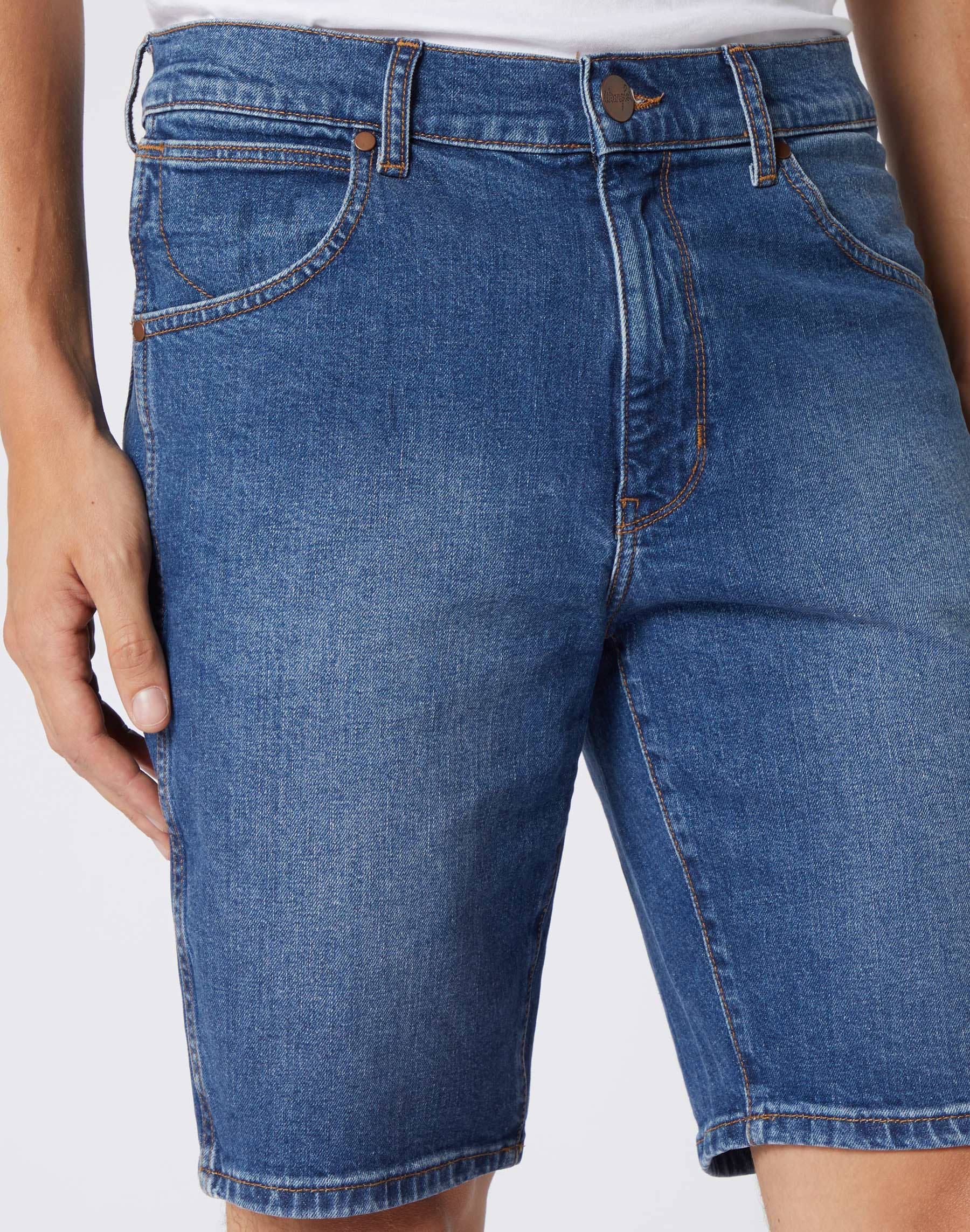 WRANGLER Shorts - Coastal Indigo Denim - W14CM493M von Wrangler