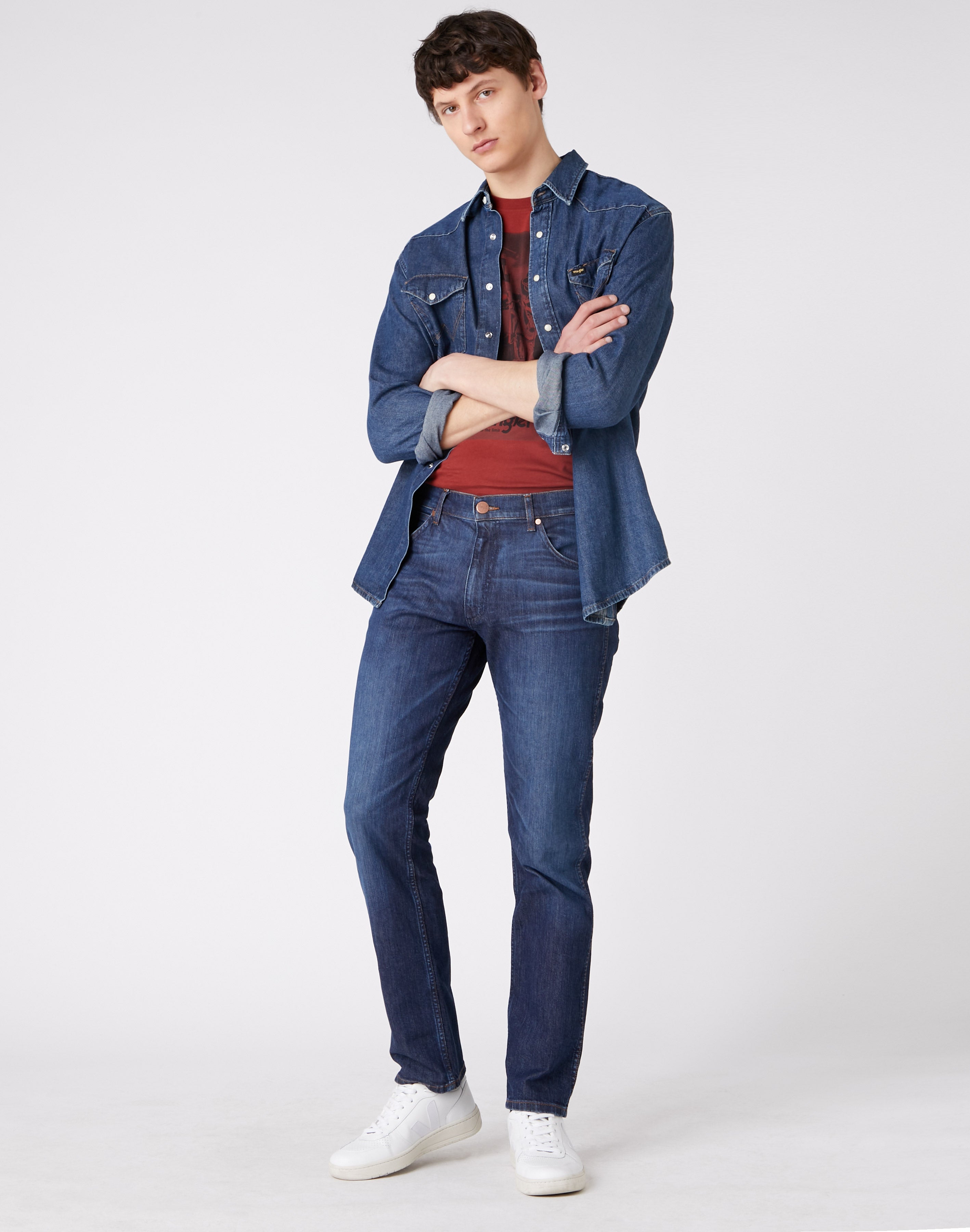 WRANGLER Greensboro the outlaw - Indigo Drift Blue - W15QP1132 von Wrangler