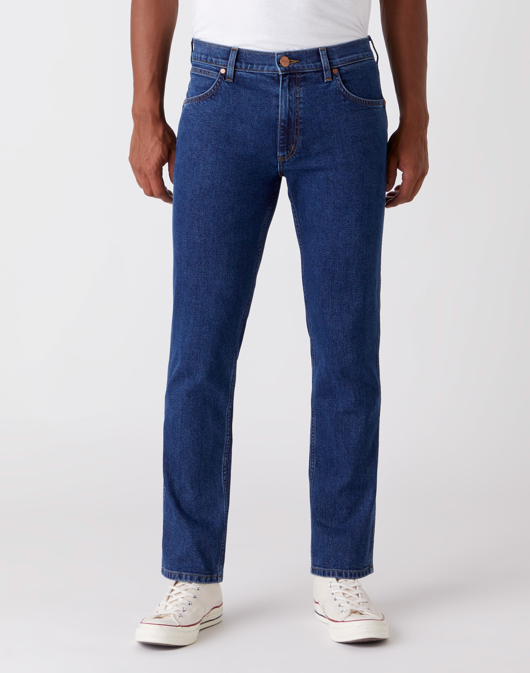 WRANGLER GREENSBORO ride on Straight Jeans - Deep Harbor Blue - W15QU5225