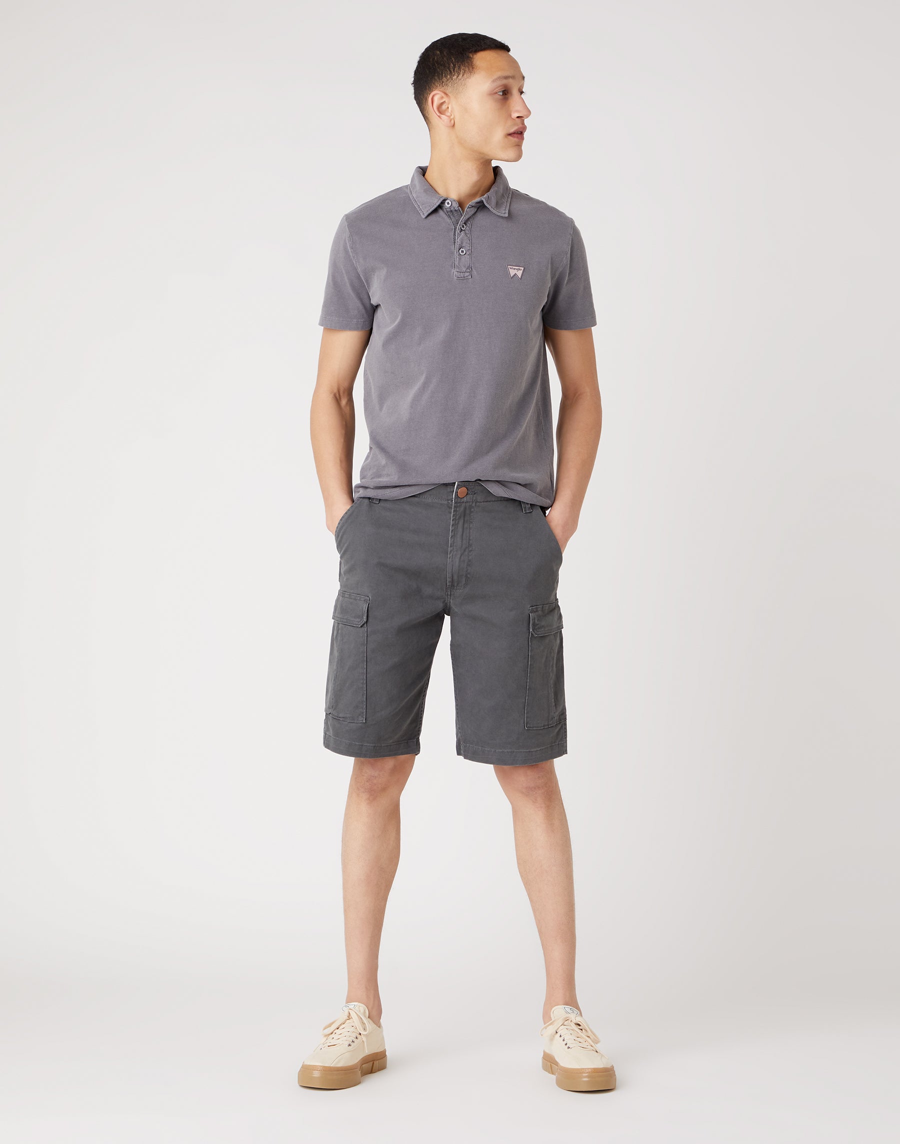 WRANGLER CASEY CARGO SHORTS - Slate Harbor Grey - W1C35085J von Wrangler
