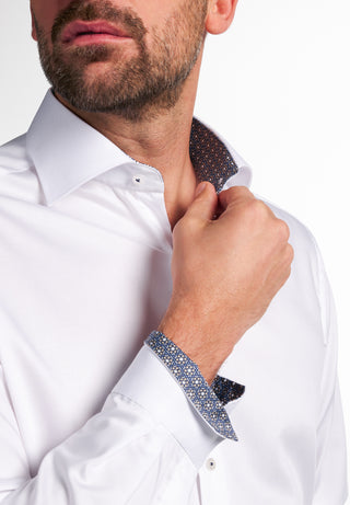 ETERNA MODERN FIT Langarm Hemd - Pearl Harbor White - 3368-00-X14K