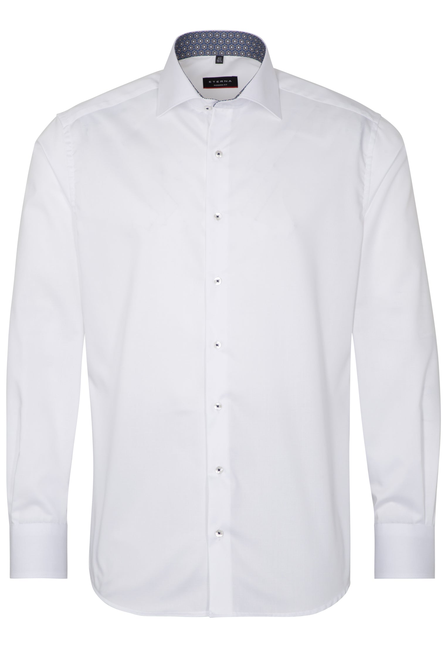 ETERNA MODERN FIT Langarm Hemd - Pearl Harbor White - 3368-00-X14K