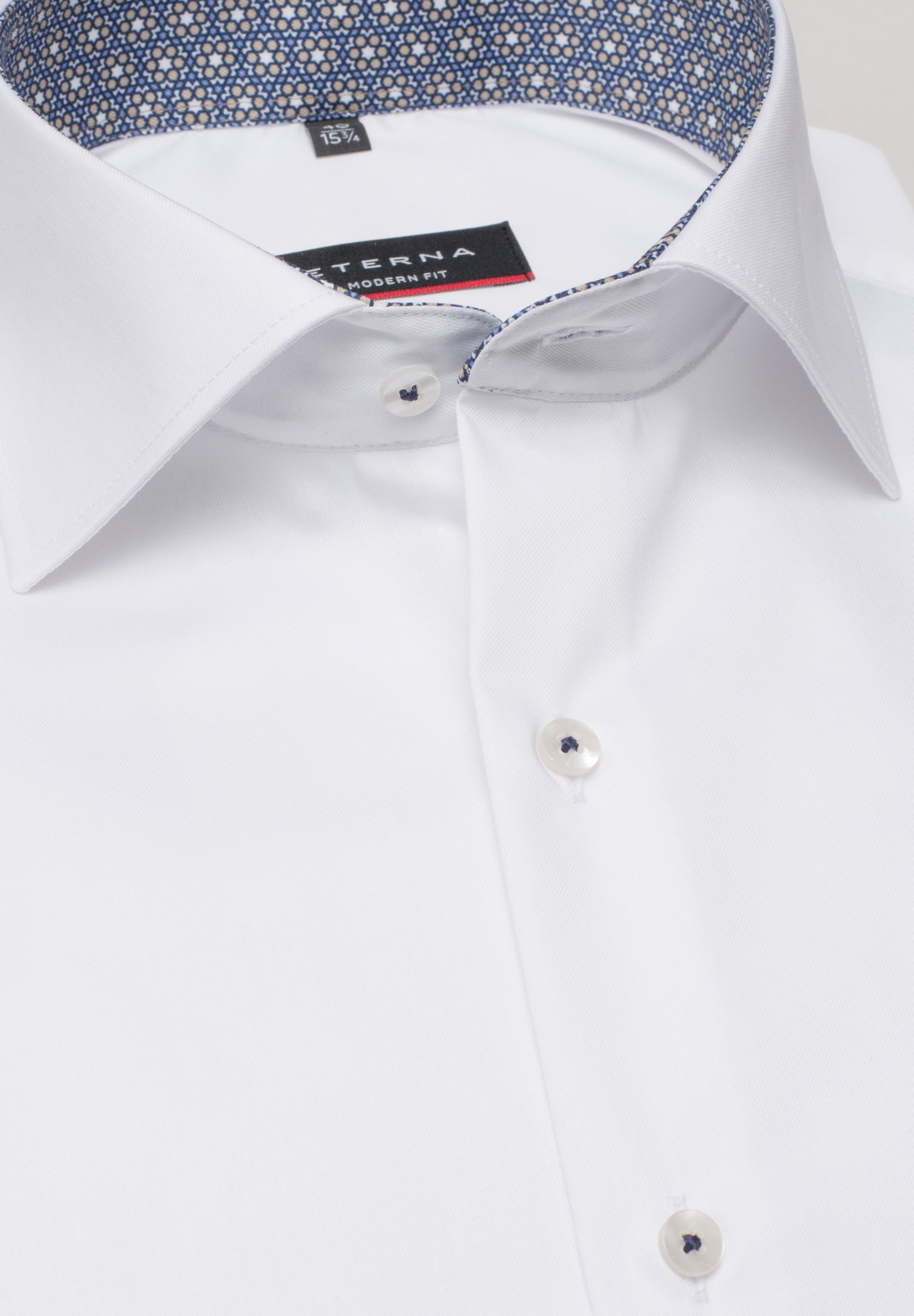 ETERNA MODERN FIT Langarm Hemd - Pearl Harbor White - 3368-00-X14K
