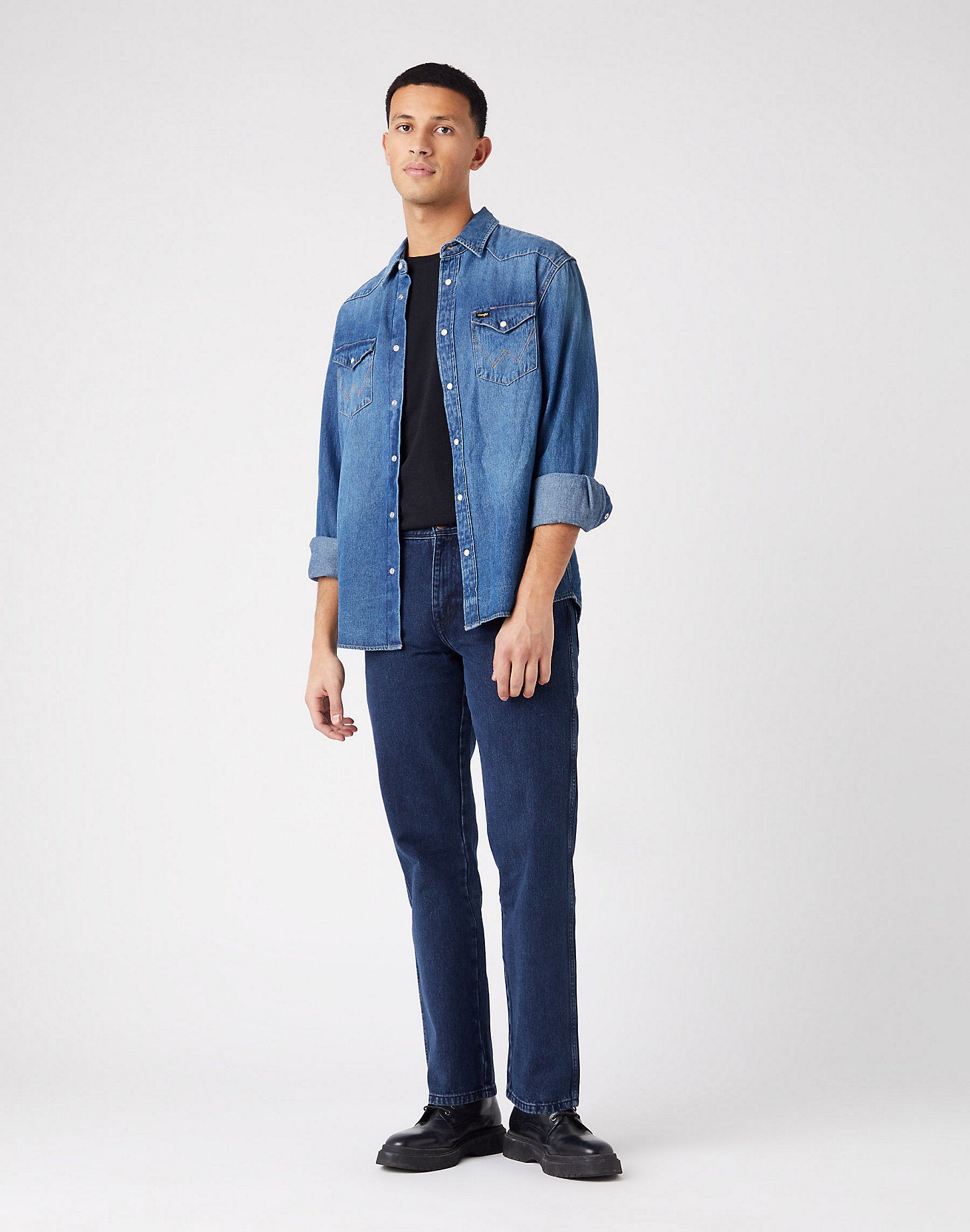 WRANGLER Texas Five Pocket - Deep Atlantic Stone - W121YN29H von Wrangler