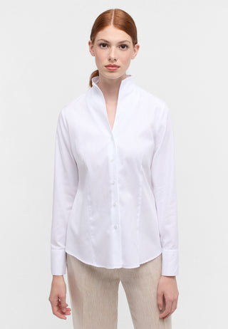 ETERNA REGULAR FIT Langarm Bluse - Frosted Pearl White - 7001-00-D266
