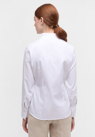 ETERNA REGULAR FIT Langarm Bluse - Frosted Pearl White - 7001-00-D266