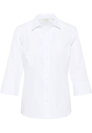 ETERNA Classic Fit 3/4 Arm Bluse - Porcelain Whisper - 7001-00-R786