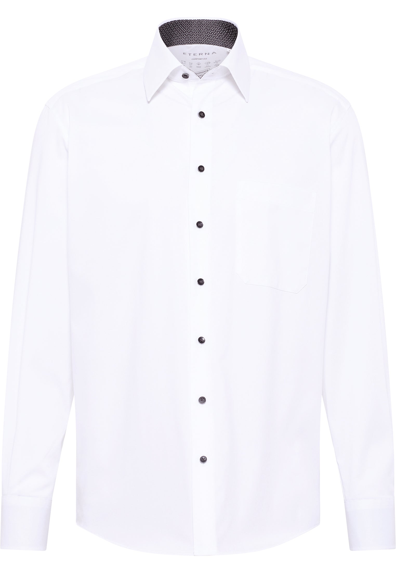 ETERNA COMFORT FIT Performance Shirt - Arctic Pearl White - 4060-00-E14E