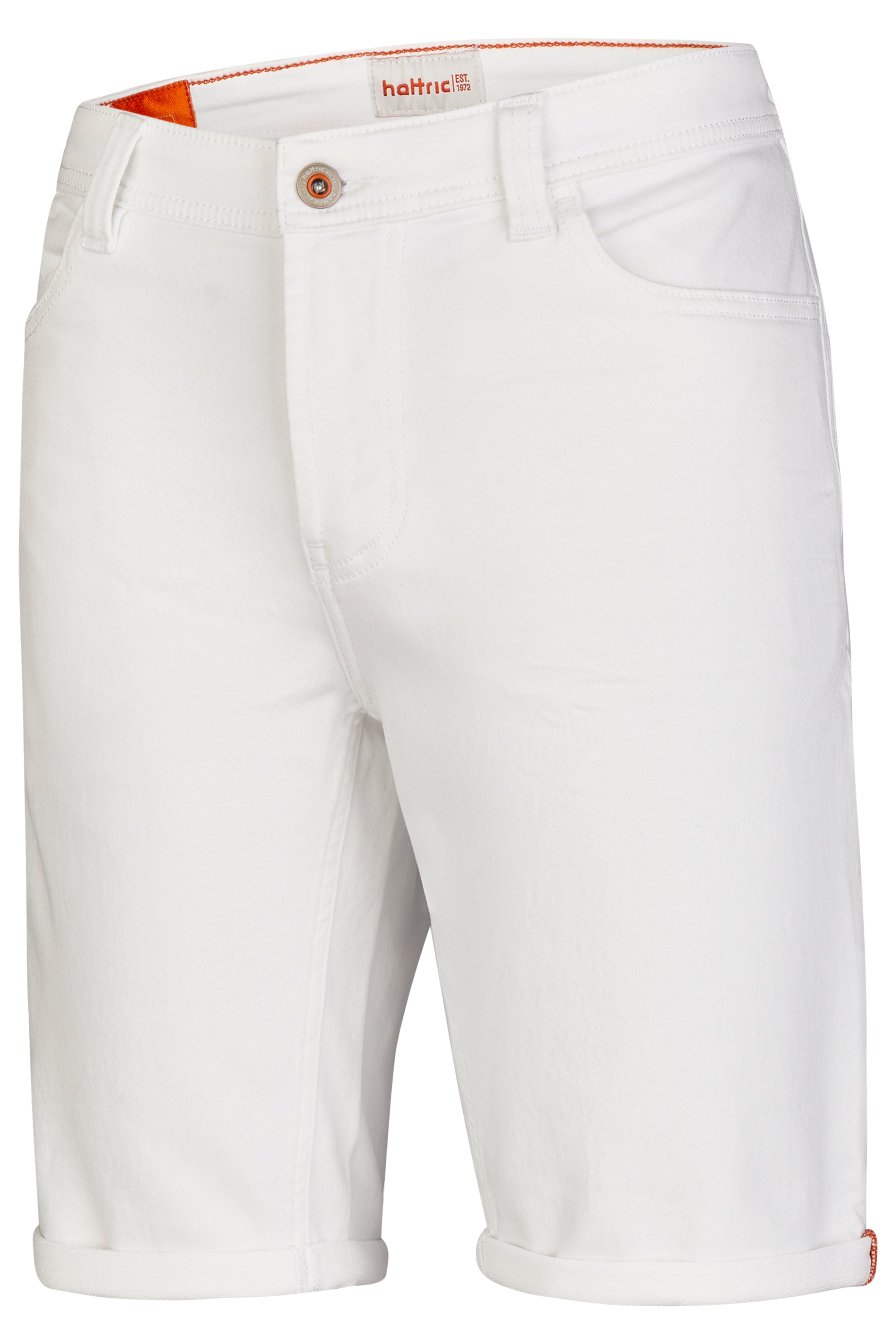 HATTRIC Bermuda Shorts - Sunlit Cotton White - 698305 3355.01