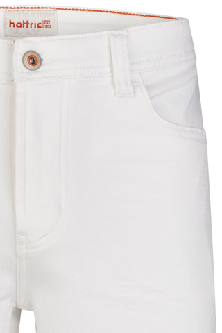 HATTRIC Bermuda Shorts - Sunlit Cotton White - 698305 3355.01