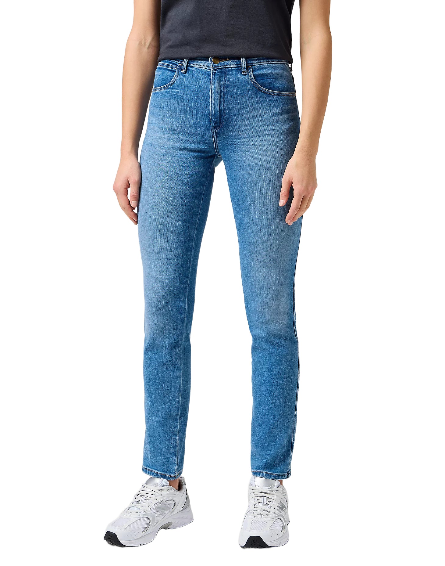 WRANGLER Slim pearl - Coastal Mist Blue - 112332355