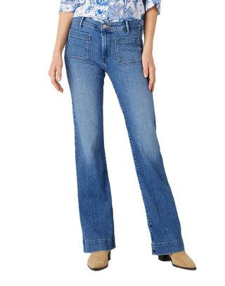 WRANGLER Flare Damen - Harbor Wash Blue - 112332419