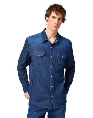 WRANGLER 27MW WESTERN SHIRT Jeanshemd - Midnight Indigo - 112341088