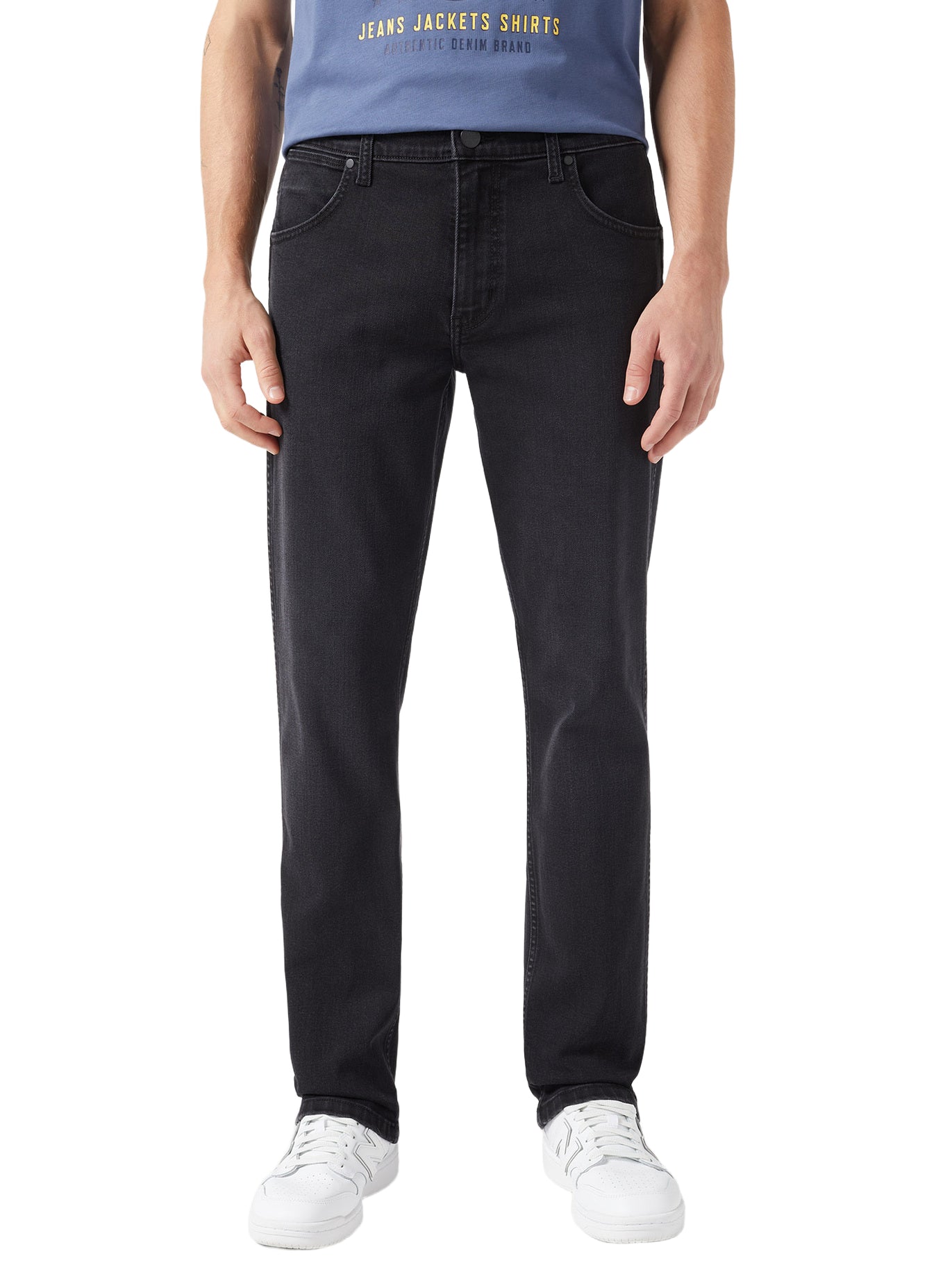WRANGLER Greensboro film noir Straight Jeans - Nocturne Graphite - 112350664