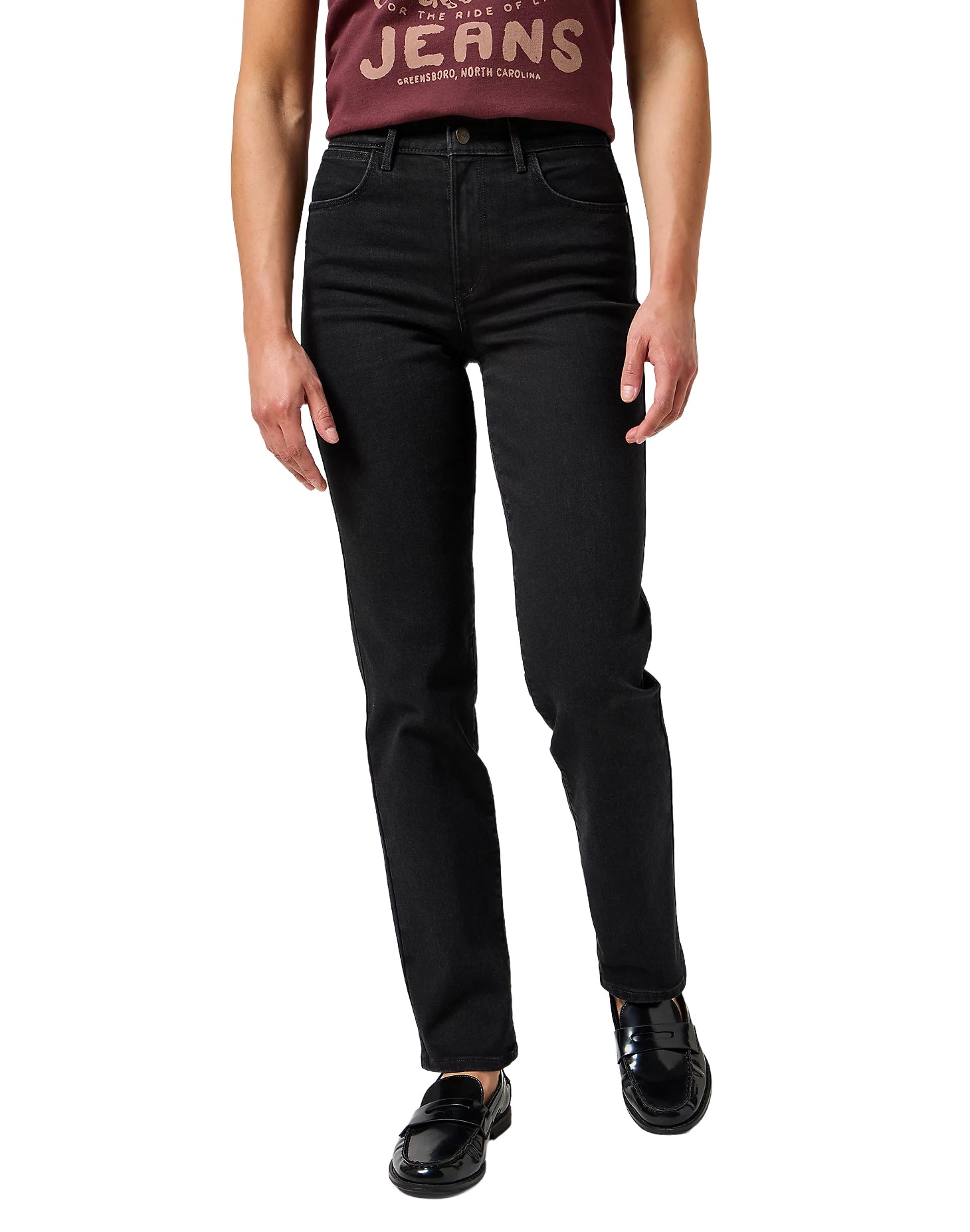 WRANGLER Straight drainpipe - Night Slate Black - 112356392