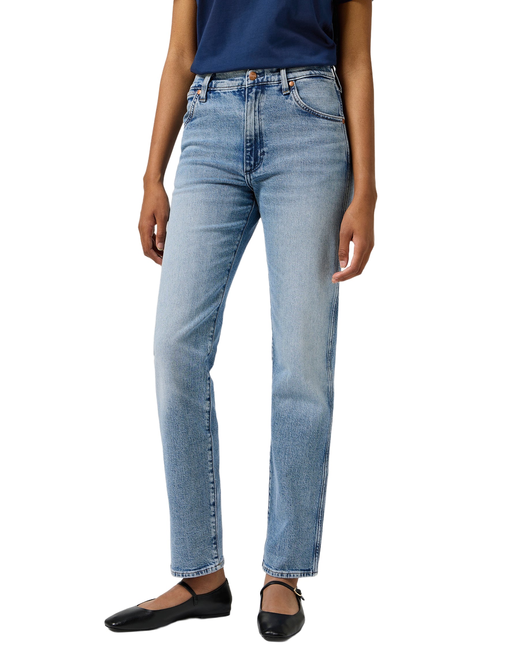 WRANGLER Sunset Damen Jeans - Frosted Lagoon Blue - 112356409