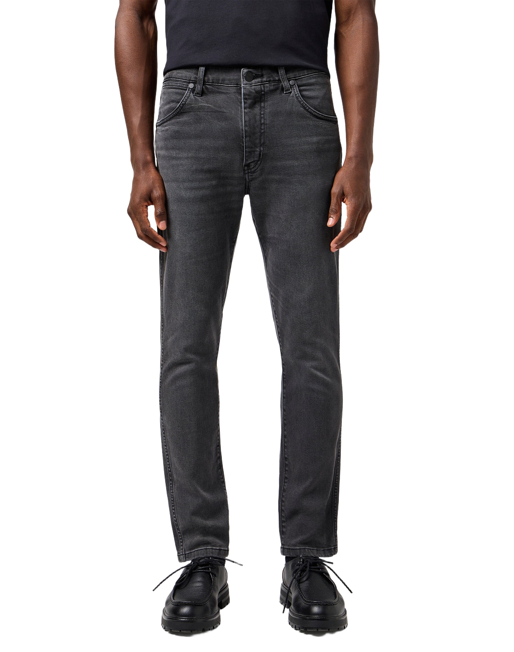 WRANGLER Larston Slim Jeans - Smoky Iron Gray - 112362433