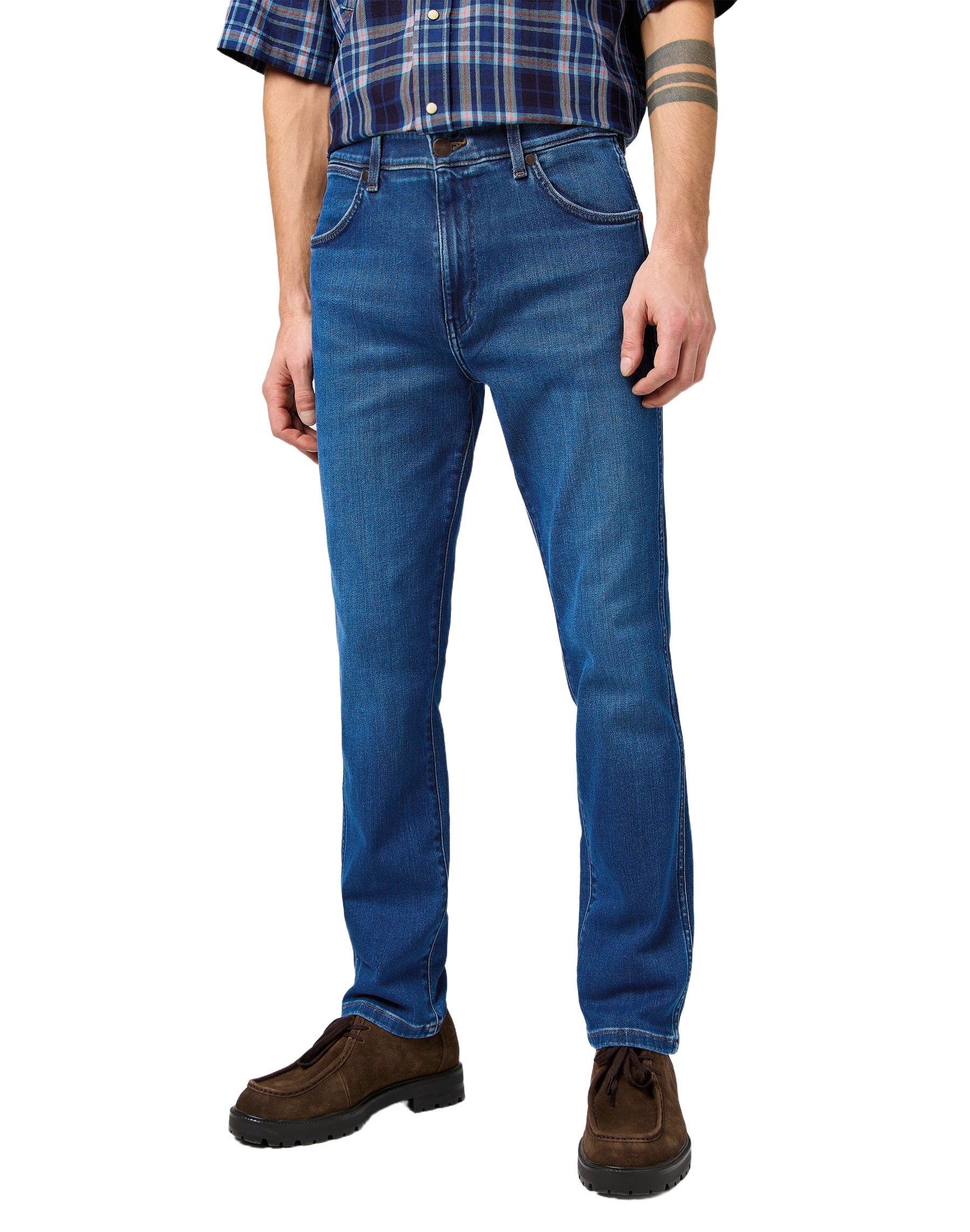 WRANGLER LARSTON - Washed Coastal Blue - 112362458