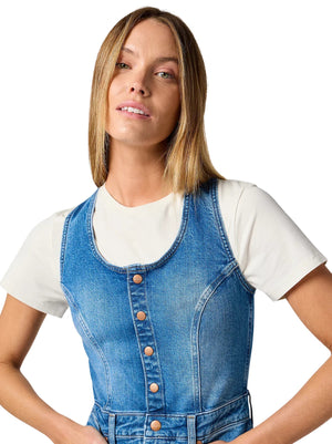 WRANGLER THE DRESS Jeanskleid - Blue Lagoon Wash - 112362611