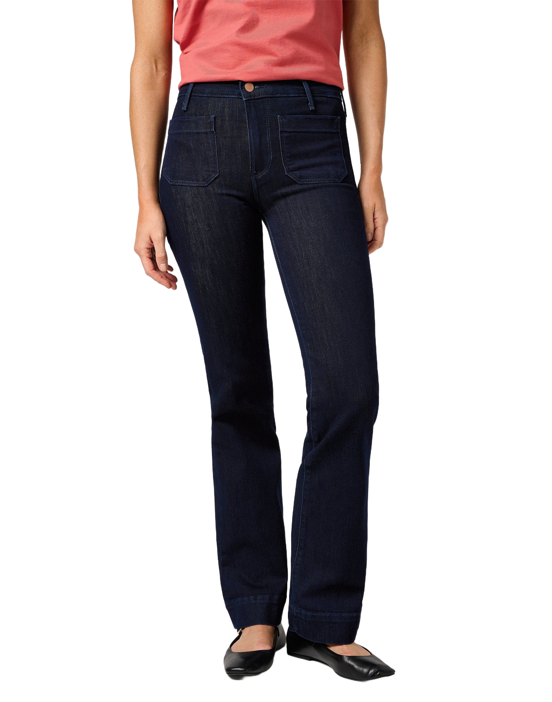 WRANGLER Flare Schlaghose - Midnight Indigo - 112362668