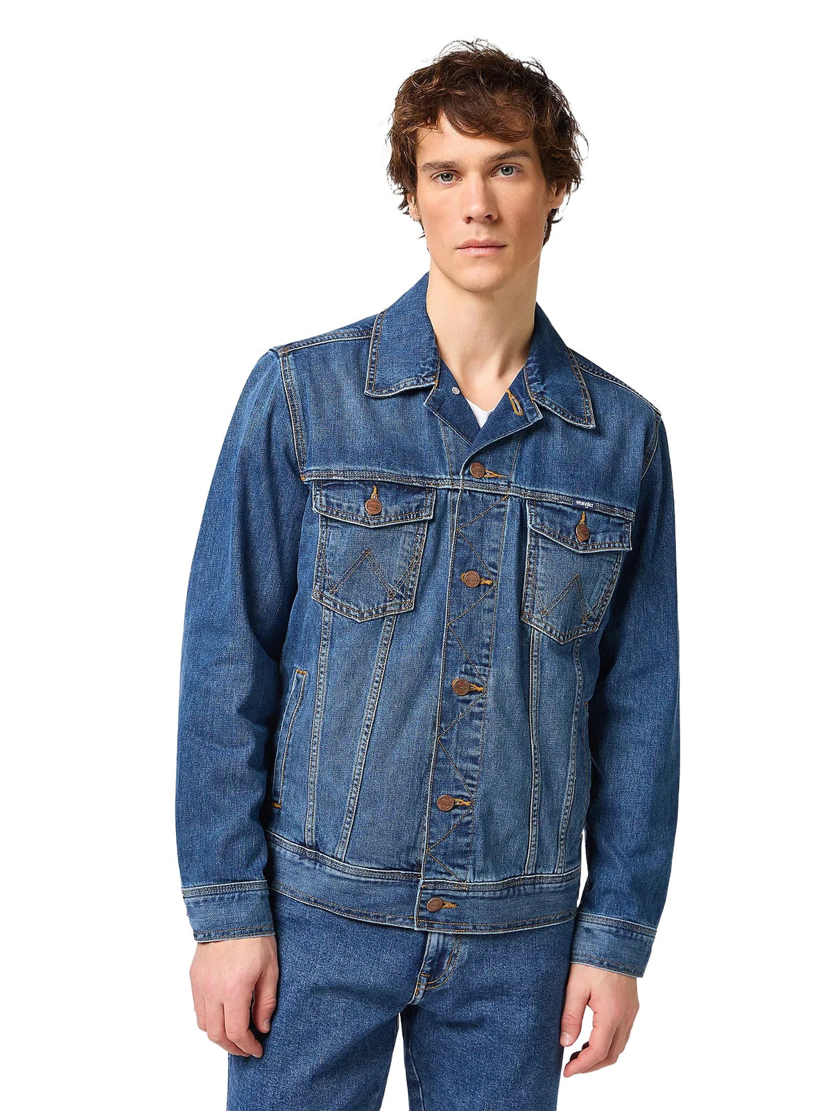 WRANGLER Classic Jacket Jeansjacke - Vintage Ocean Blue - 112362737