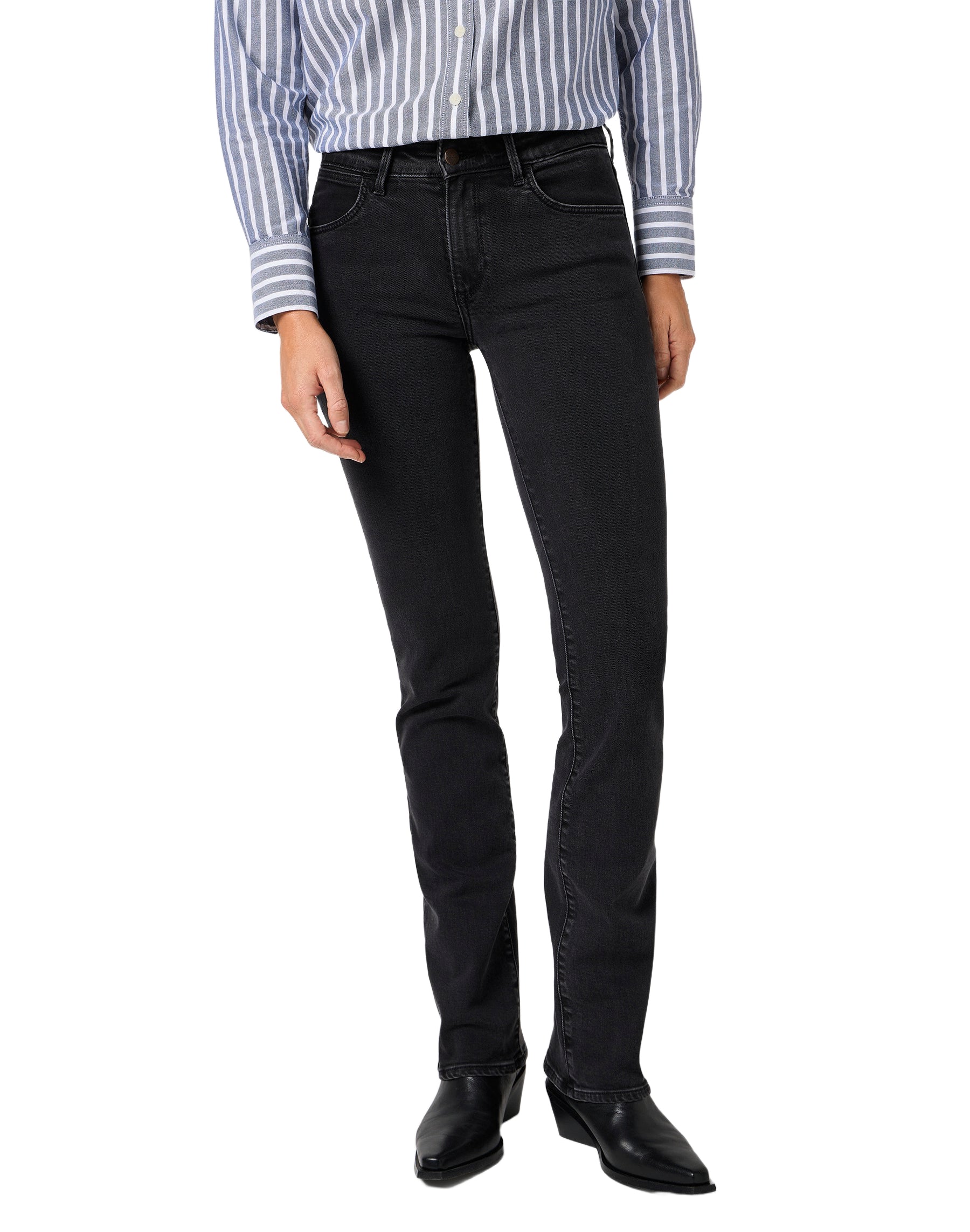 WRANGLER Bootcut Schlaghose - Velvet Night Blue - 112364507