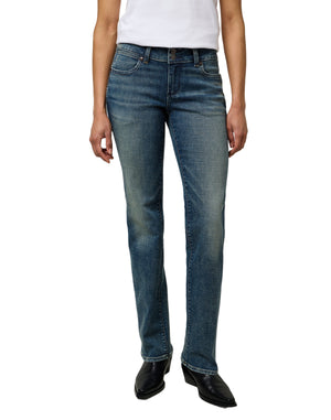 WRANGLER Bootcut - Emerald Blue Denim - 112371209