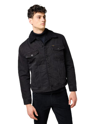 WRANGLER Sherpa Classic Übergangsjacke - Midnight Charcoal Blue - 112371441