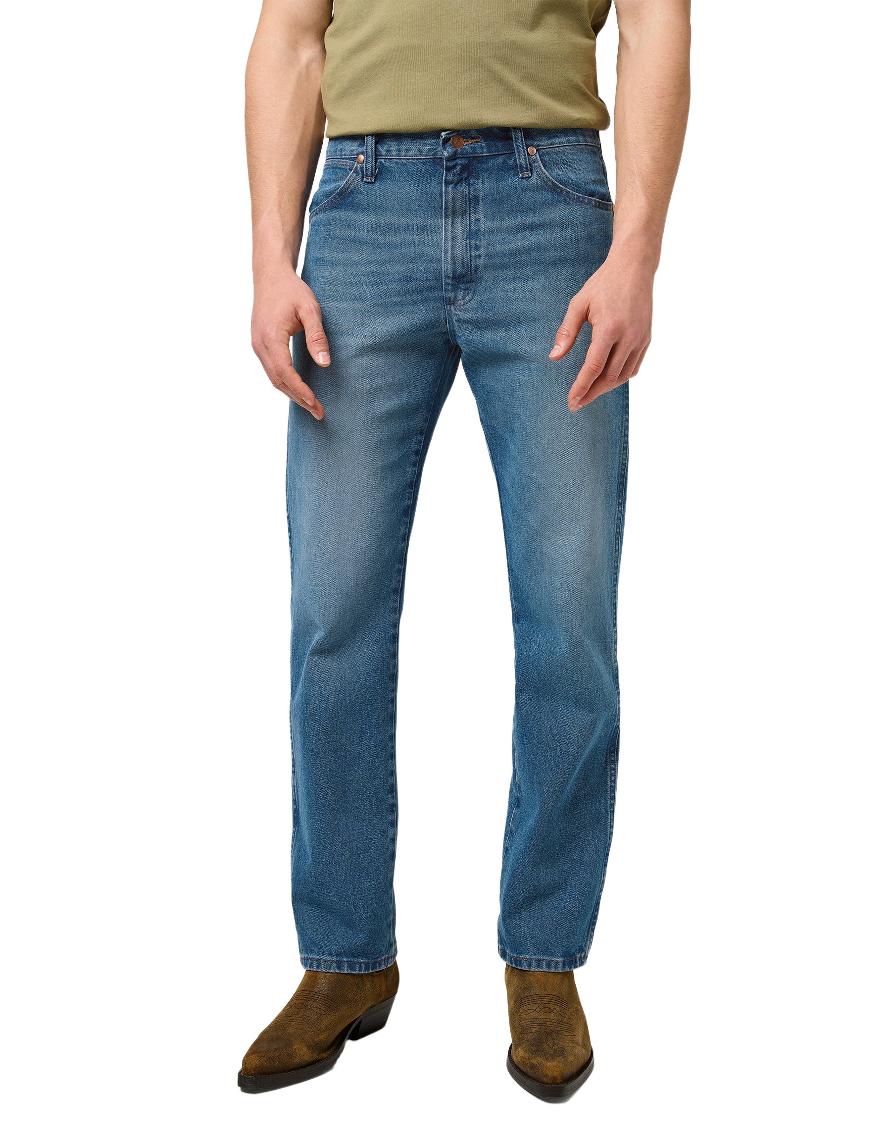 WRANGLER 13MWZ Cowboy Cowboy Cut® - Shoreline Indigo Blue - 112371511