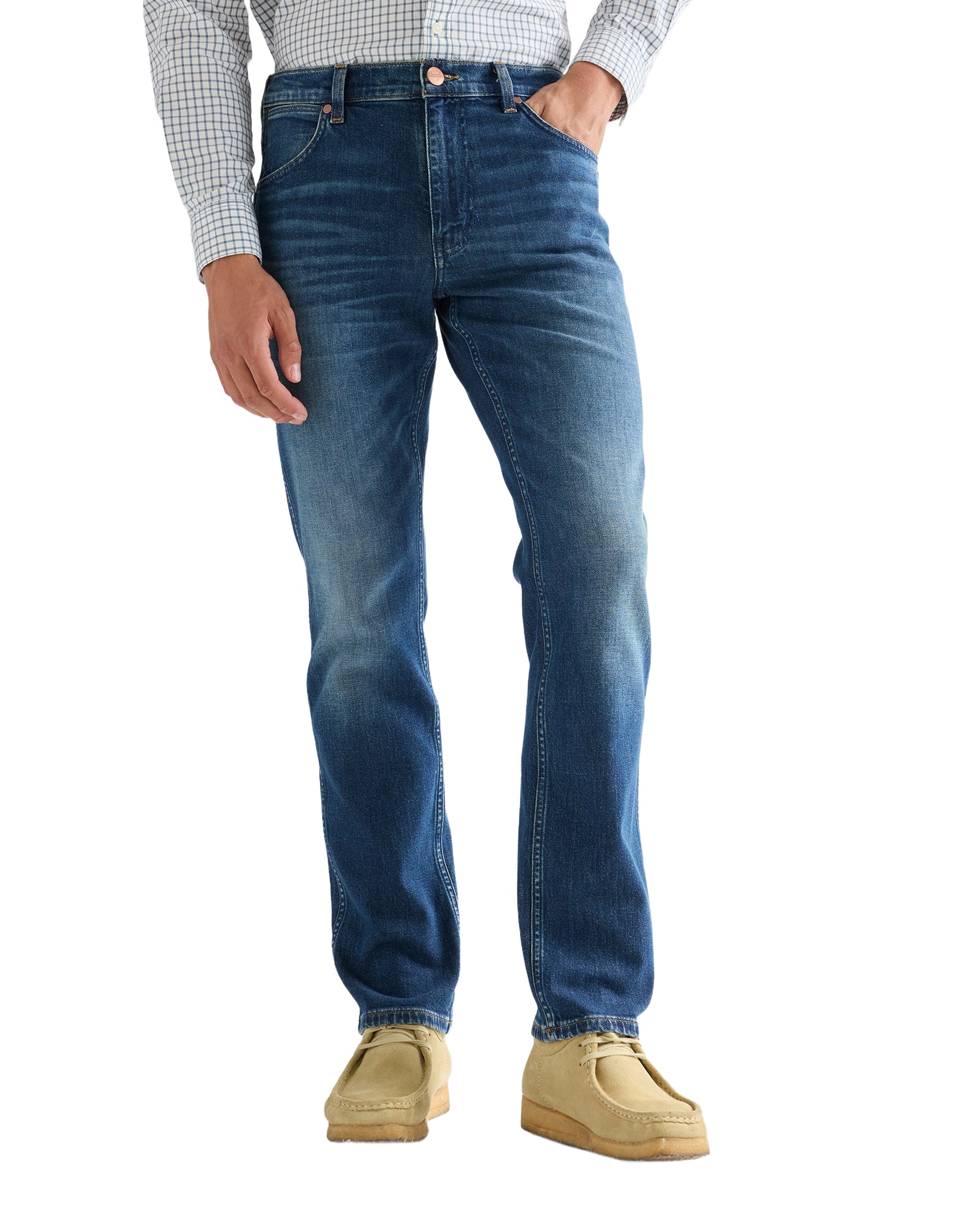 WRANGLER Greensboro Five Pocket - Ocean Wash Blue - 112377800