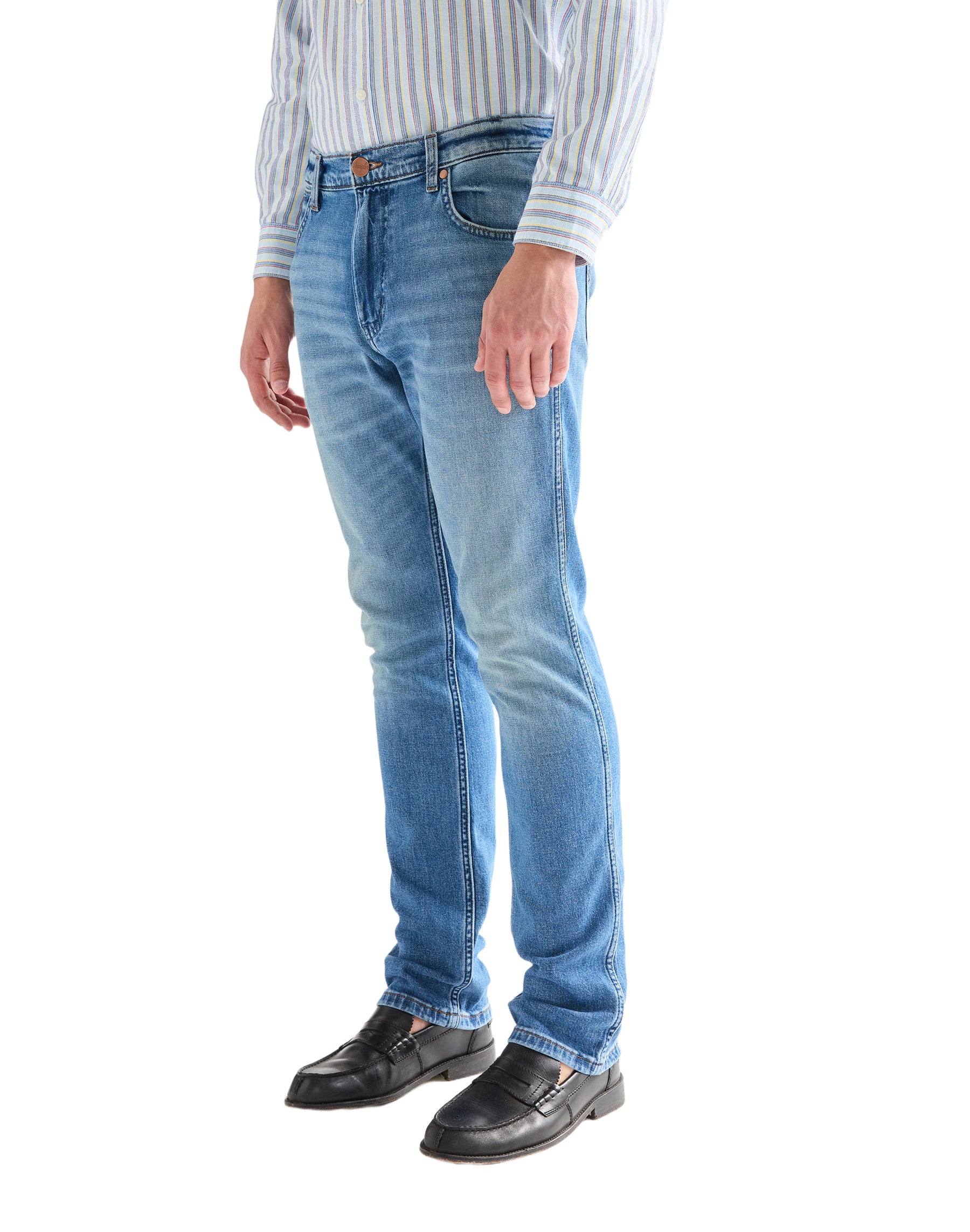 WRANGLER Greensboro Five-Pocket Jeans - Harbor Mist Blue - 112377801