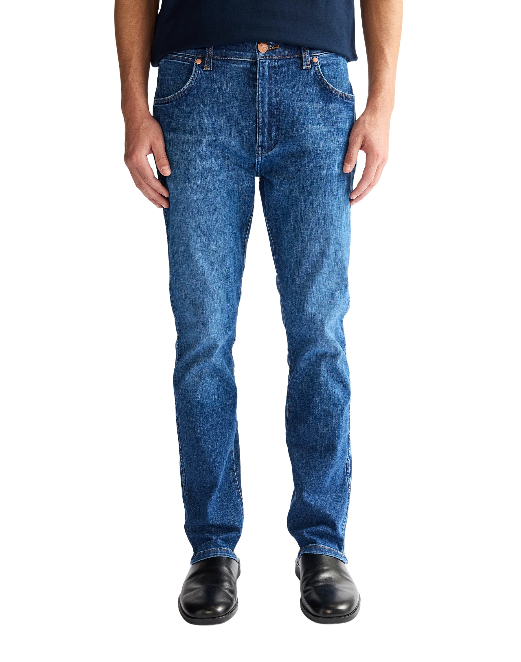 WRANGLER Larston Five Pocket - Harbor Mist Blue - 112378853