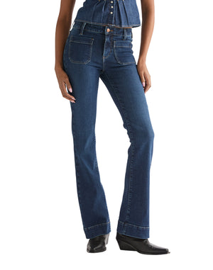 WRANGLER Flare Schlaghose - Midnight Seabreeze - 112379973